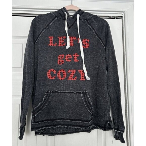 Grayson Threads Vintage Feel Lightweight Heather Gray Hoodie Top Size M - Picture 1 of 7